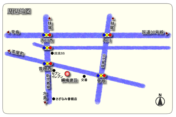 綱嶋建設・地図