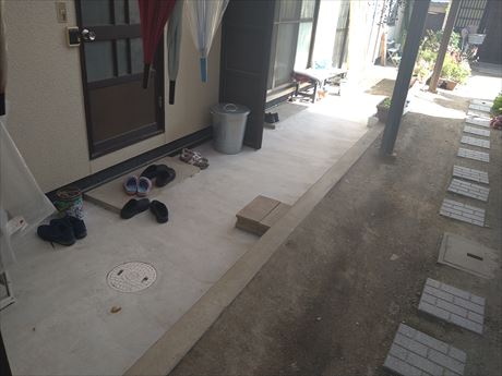 岡山市北区今 K様邸浴室洗面・土間・玄関廊下工事